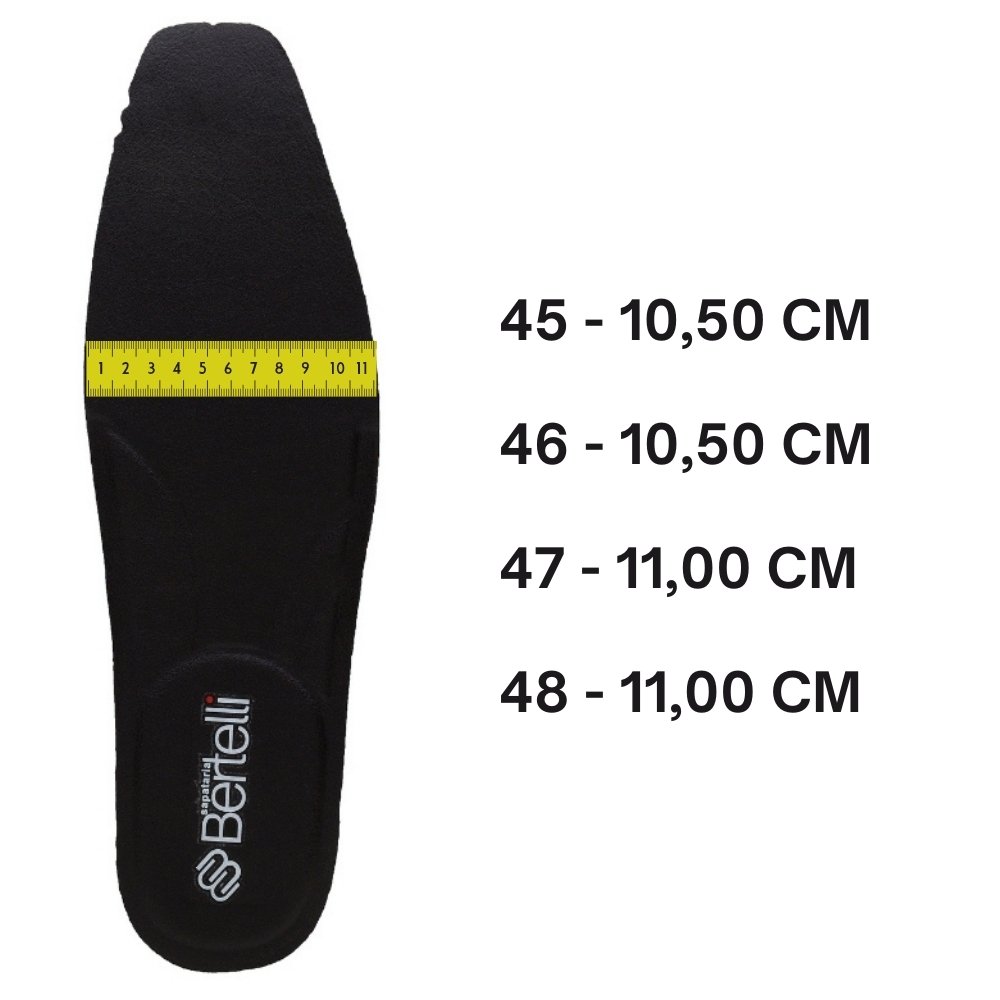 Sapato Social Tamanho Especial Sapataria Bertelli Liso Bico Quadrado com Cadarço Preto 4