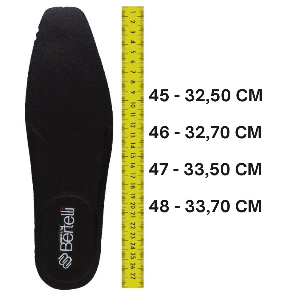 Sapato Social Tamanho Especial Sapataria Bertelli Liso Bico Quadrado com Cadarço Preto 5