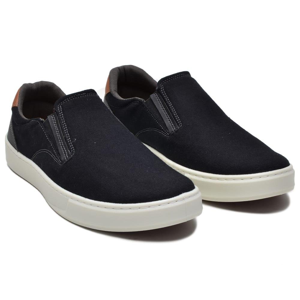 Tênis Slip On Liso Basico Yoyo Store com Elastico e Sola Borracha Costurada Preto 1