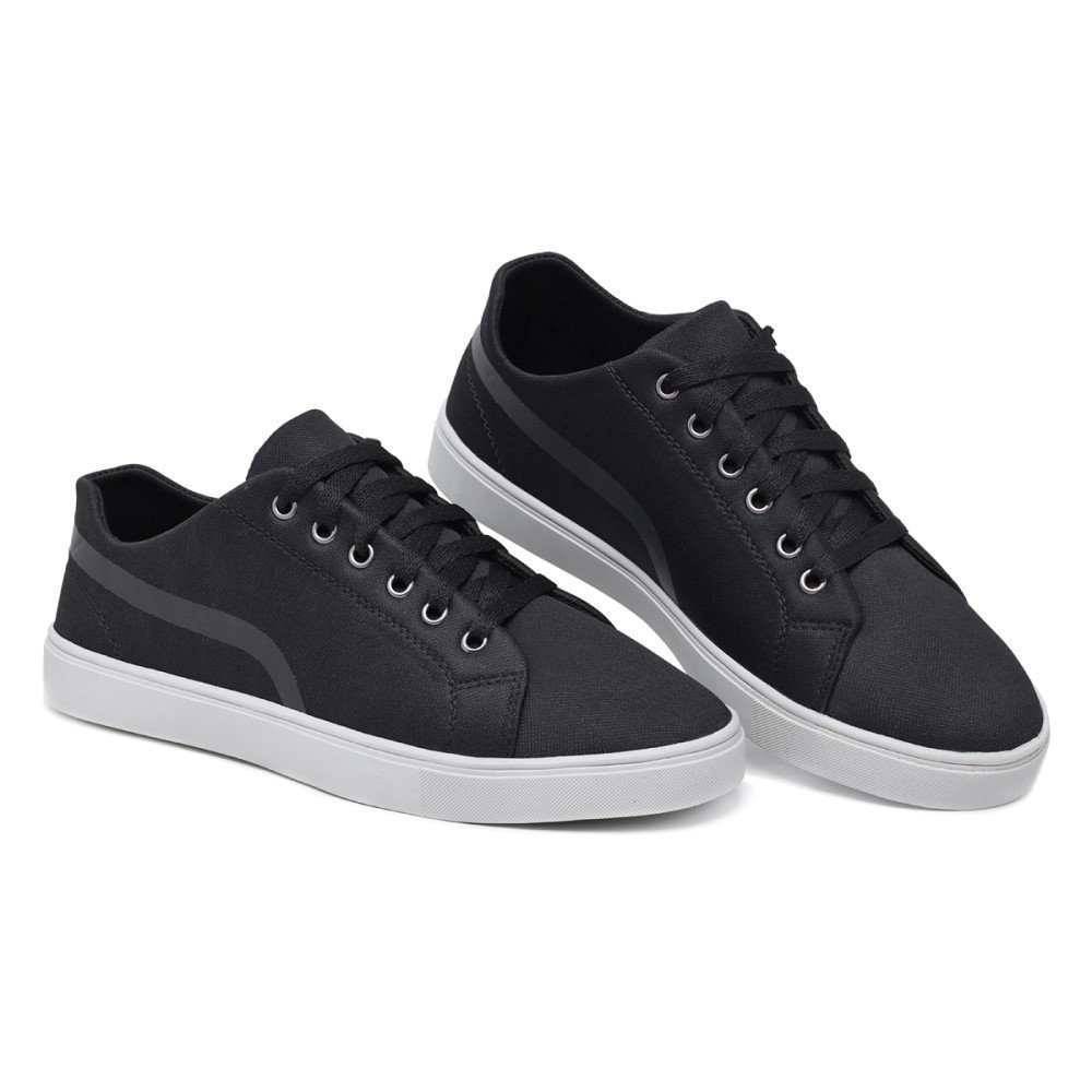 Tênis Casual Urban Liso Yoyo Store Sola Reta Macia Com Cadarço