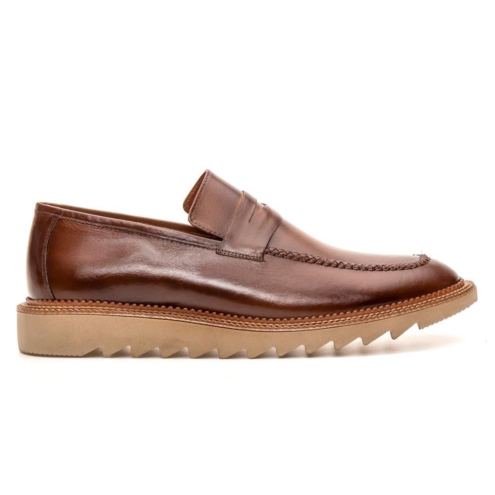 Sapato Casual M&D Store ABERTO COSTURA MAN Masculino 2959 Marrom 3