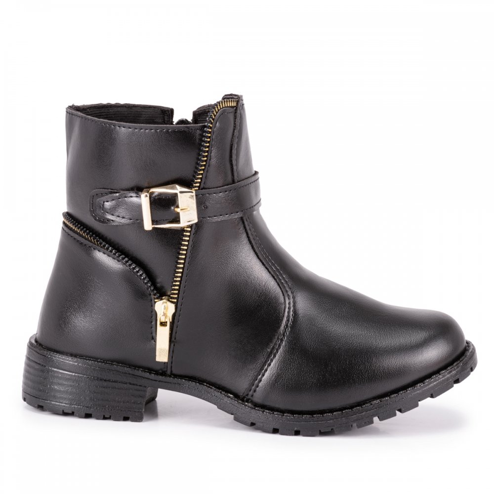 Bota Cano Curto Confortável M&D Store Que Traz Delicadeza Preto 4