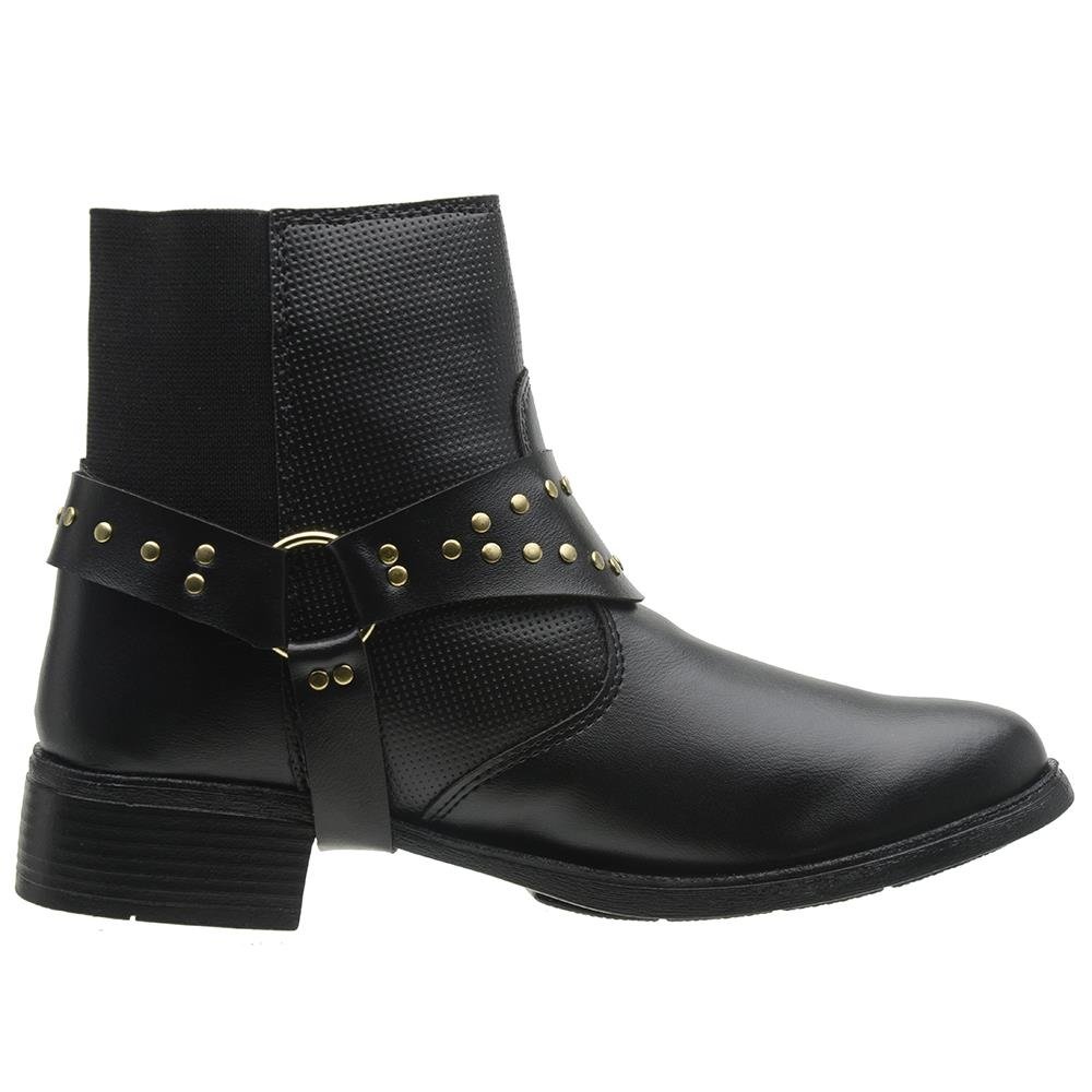 Bota M&D Store Cano Curto Feminino Preto 3