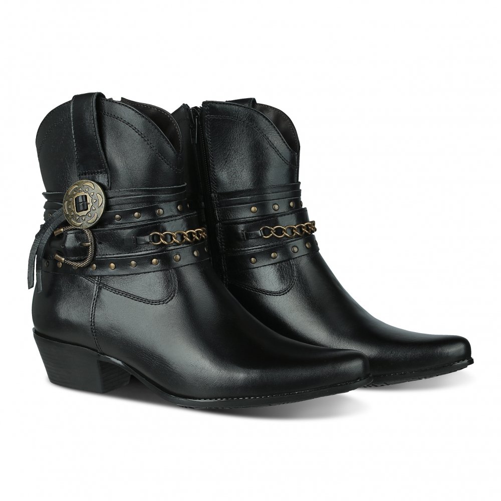 Bota M&D Store Western Feminino Preto 1