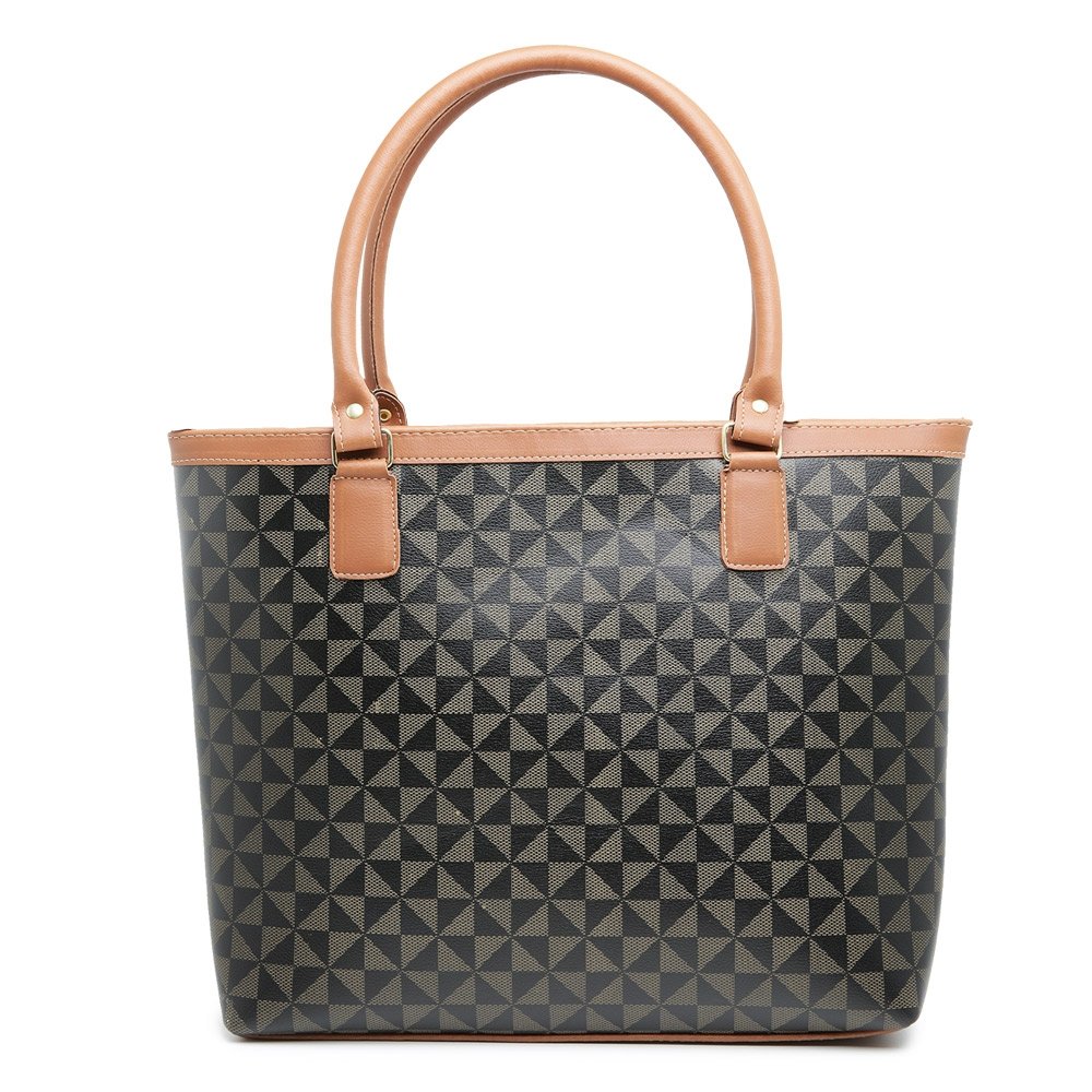 Bolsa Media Feminina Espaçosa Com Porta Moedas Estilosa Mulheres Elegante Tendencia Preto 3