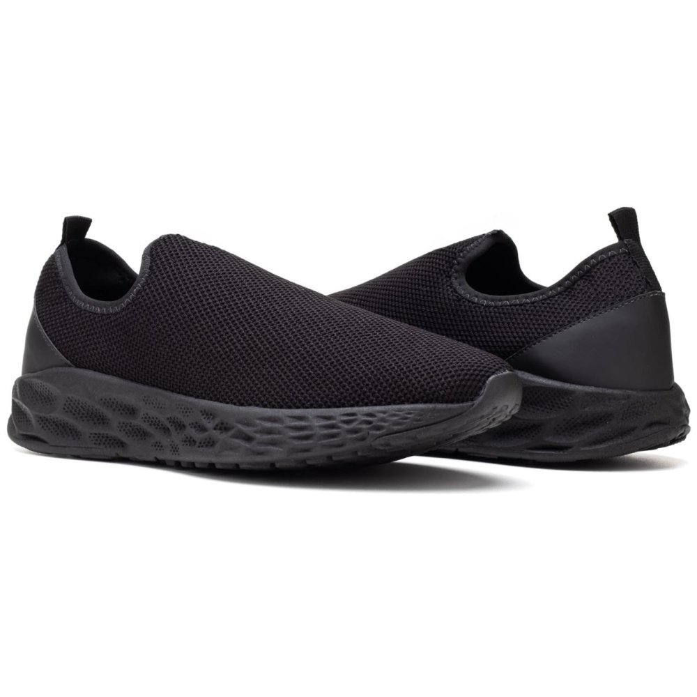 Tênis Meia Calce Fácil Masculino Sola Antiderrapante Tênis Academia Fitness Preto 1