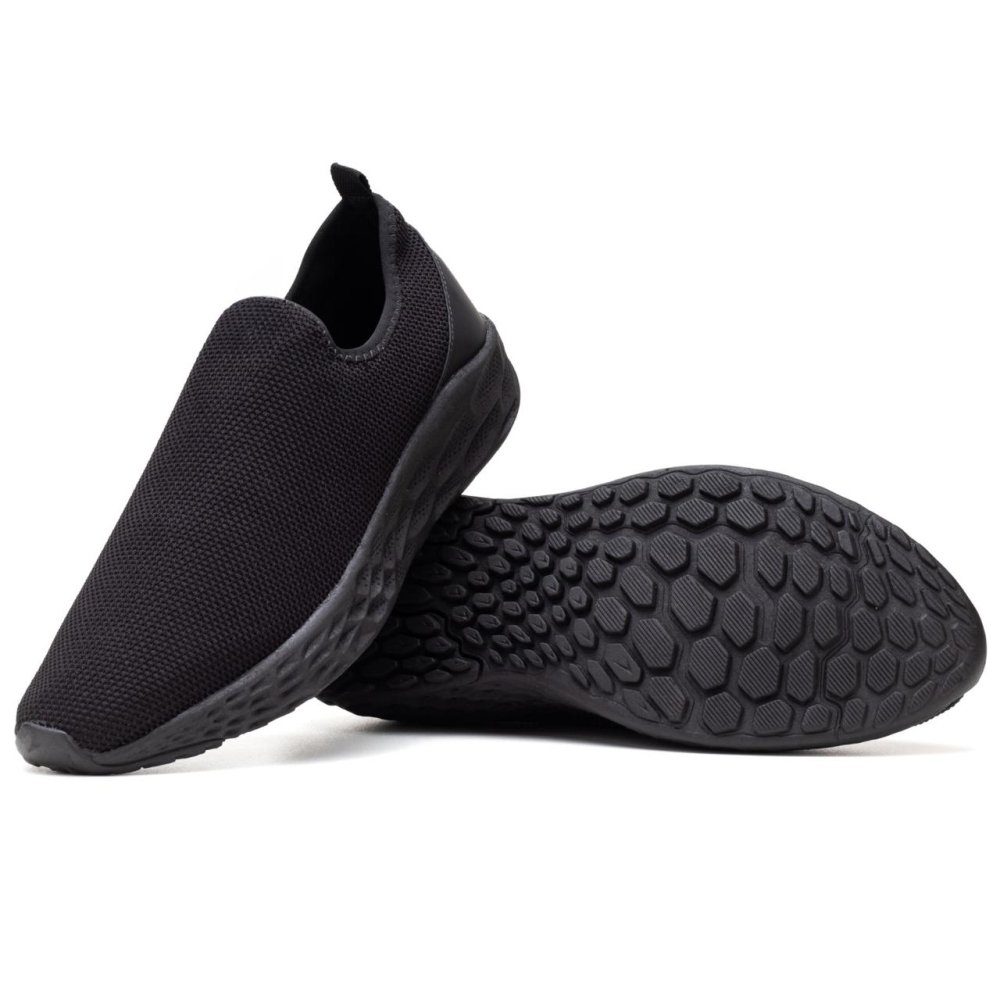 Tênis Meia Calce Fácil Masculino Sola Antiderrapante Tênis Academia Fitness Preto 6
