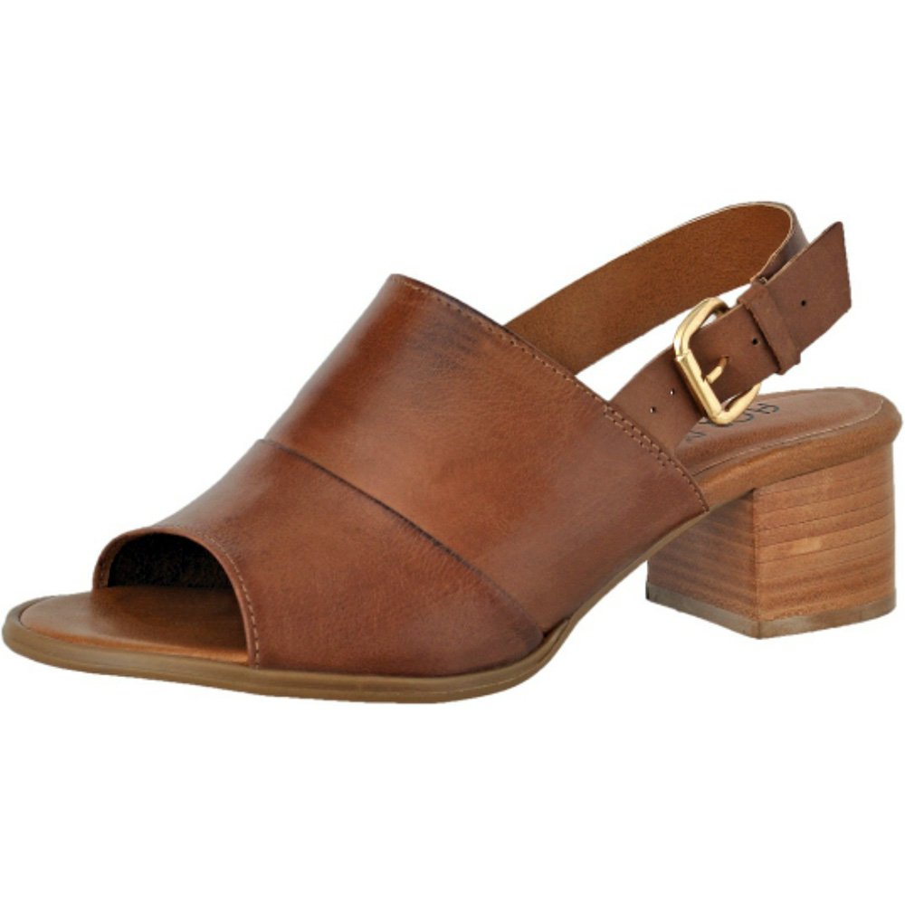 Sandália Ec Shoes Conforto em Couro Feminino Marrom 2