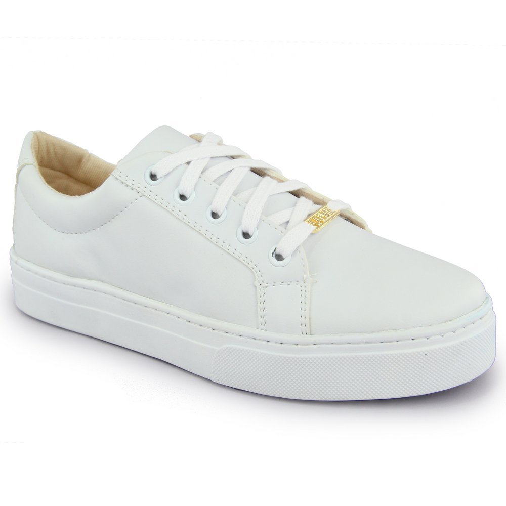 Tênis Ec Shoes Casual Basico Feminino Branco 1