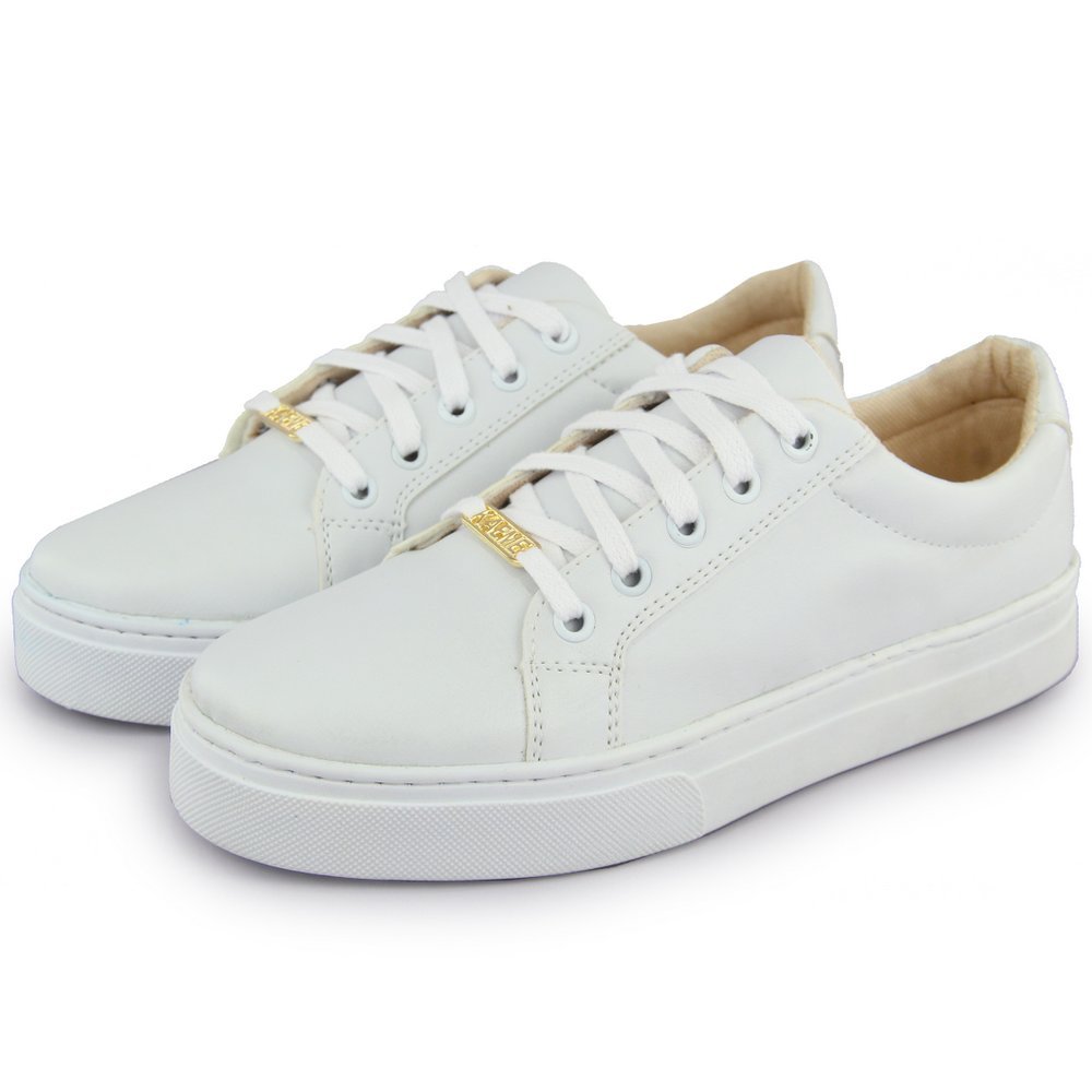 Tênis Ec Shoes Casual Basico Feminino Branco 2