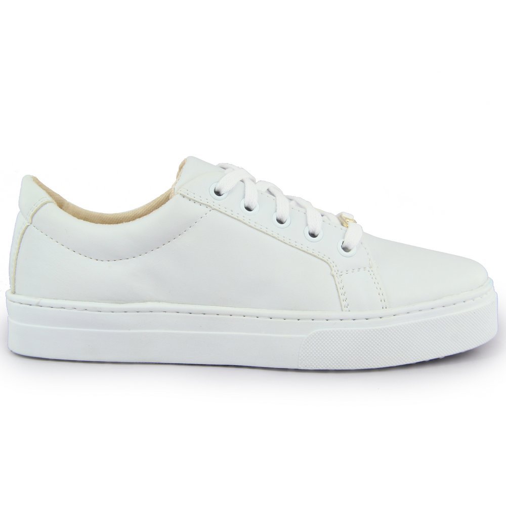 Tênis Ec Shoes Casual Basico Feminino Branco 4