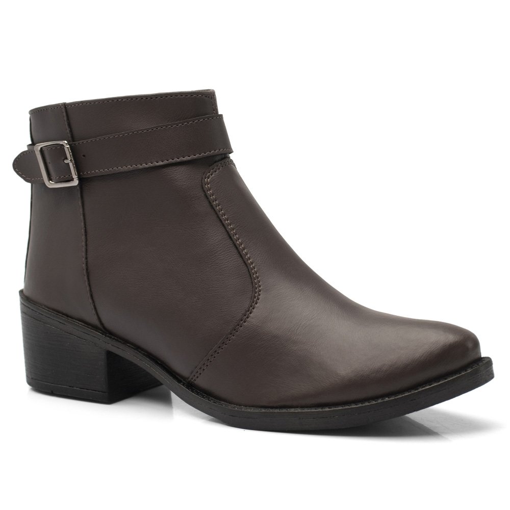 Bota Ec Shoes Cano Curto Masculino Marrom 3