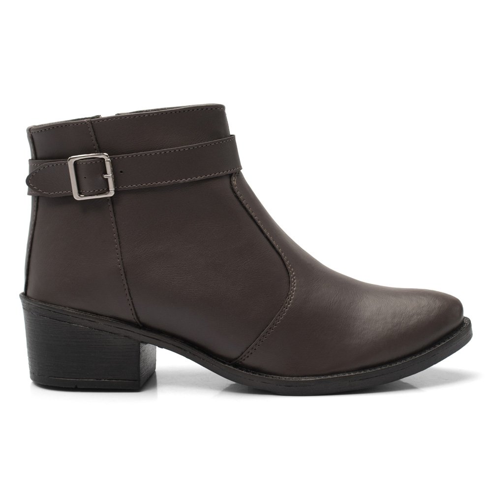 Bota Ec Shoes Cano Curto Masculino Marrom 4