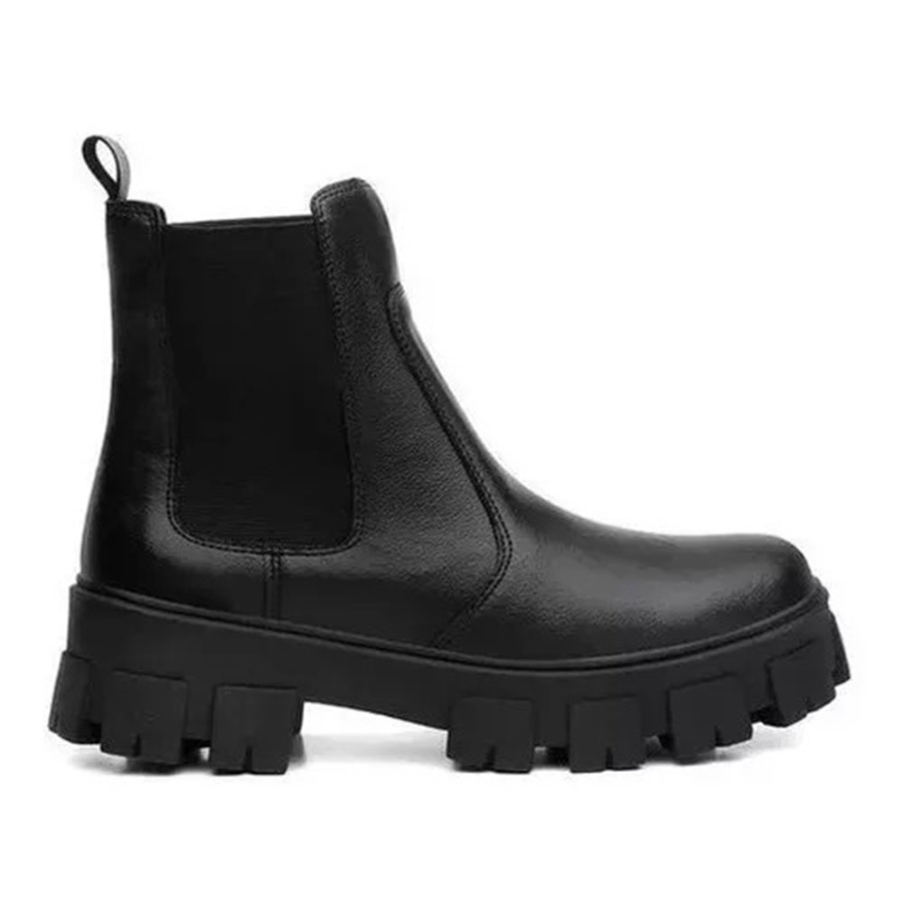 Bota Chelsea Super Estilosa e Confortável Ec Shoes Com Calce Fácil Preto 3