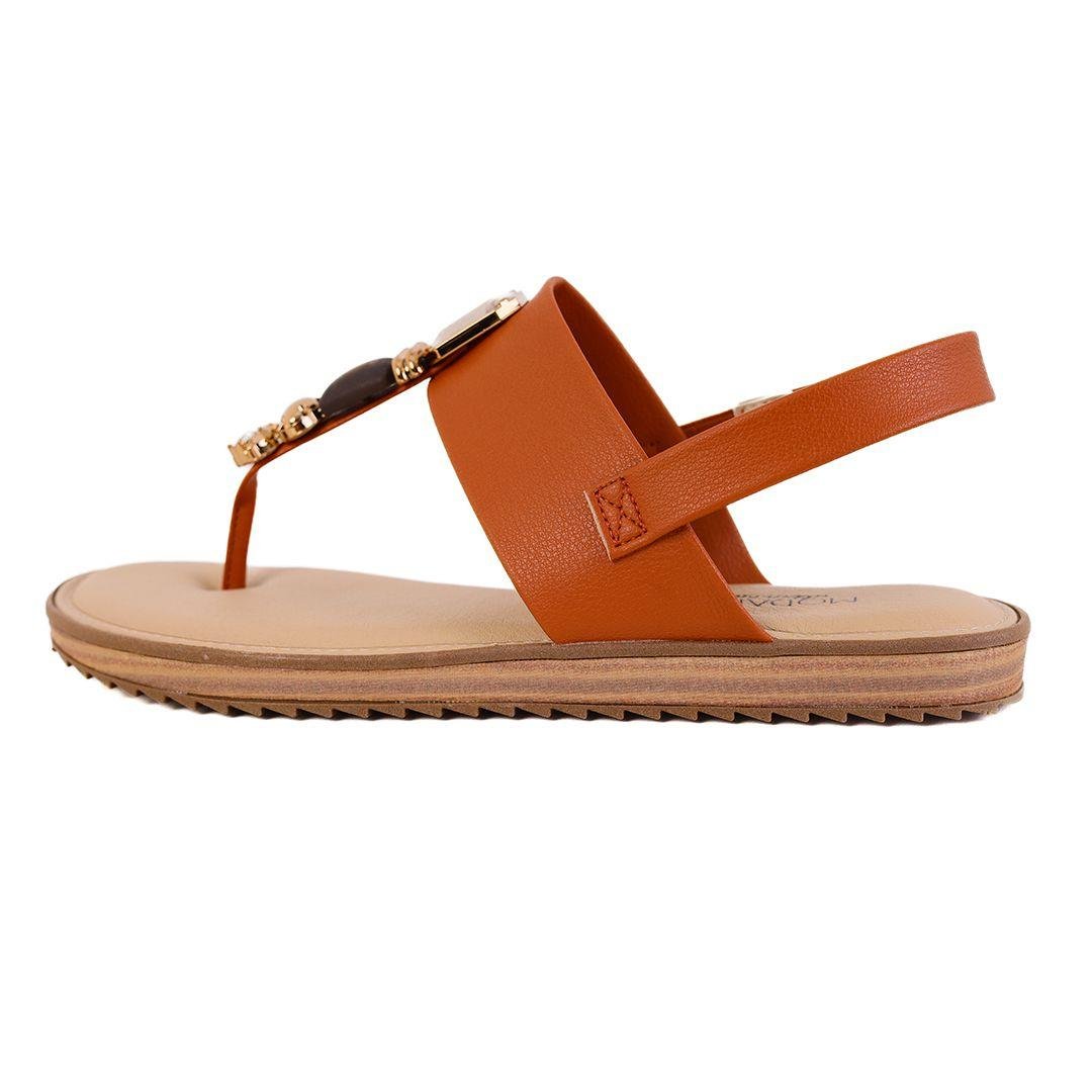 Sandália Feminina Modare Rasteira Conforto Marrom 2