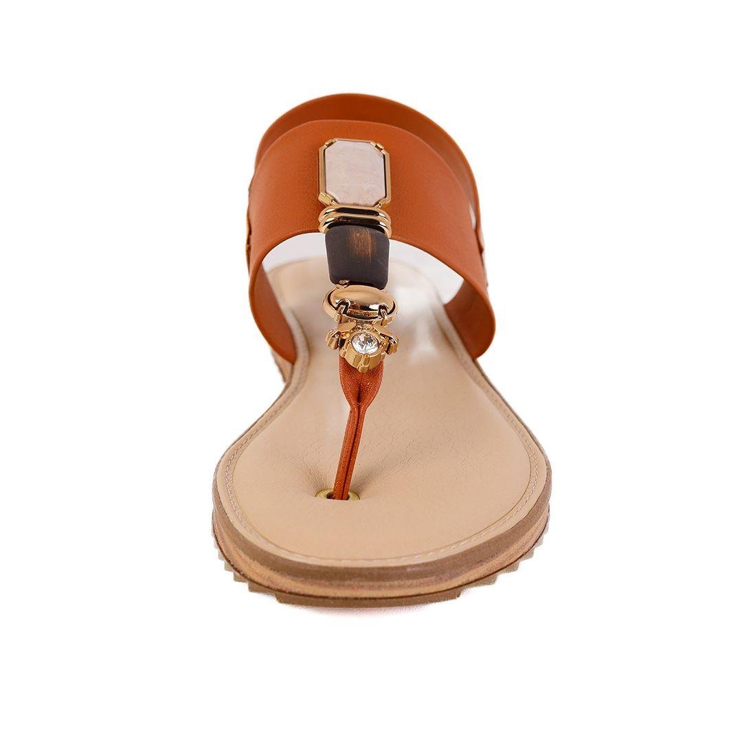 Sandália Feminina Modare Rasteira Conforto Marrom 3