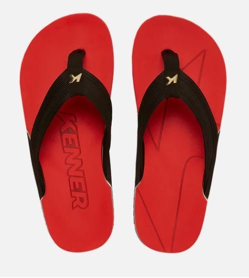 Chinelo Masculino Kenner NK6 PRO Preto/Vermelho 4