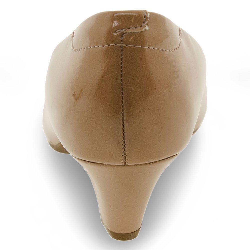 Sapato Scarpin Feminino Modare 7005.600 Salto Grosso Marrom 5
