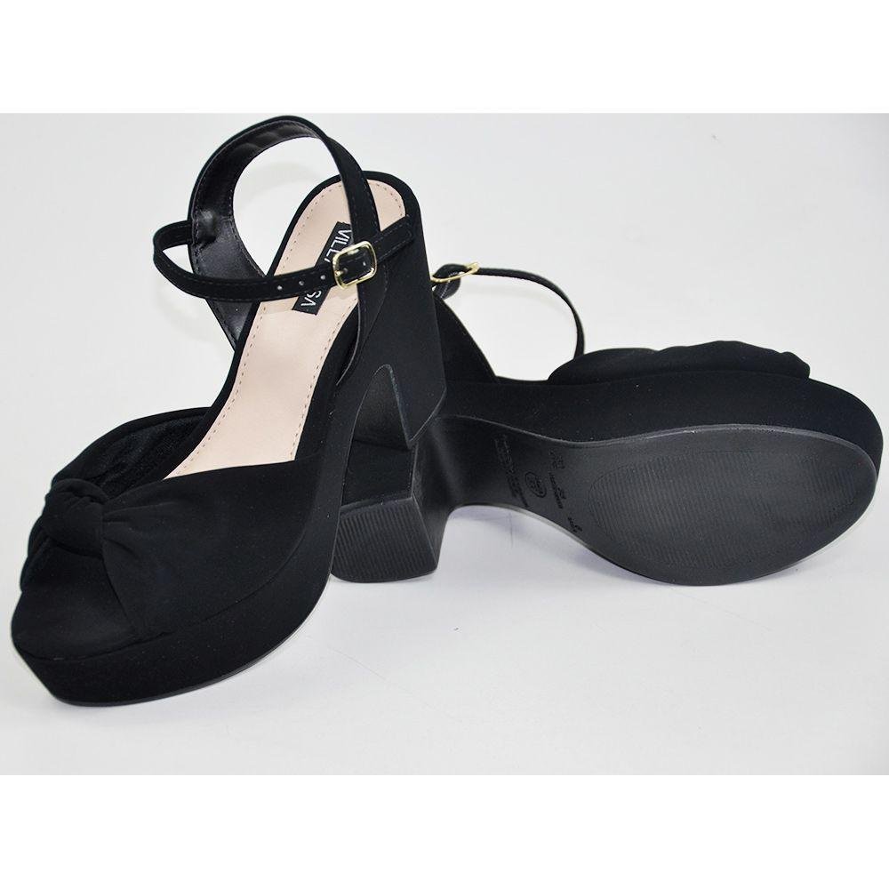 Sandália Feminina Villa Rosa 8044 Preto 4
