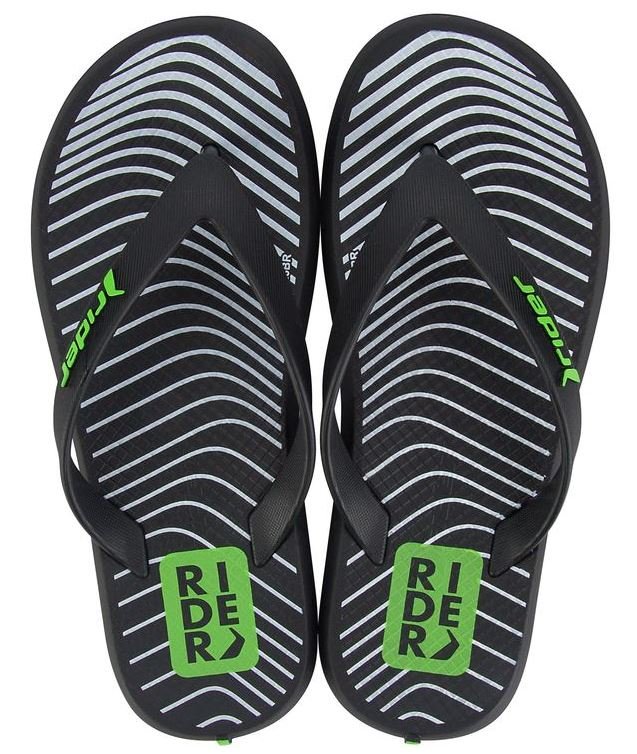 Chinelo Infantil Rider R1 Style Dedo Preto 2