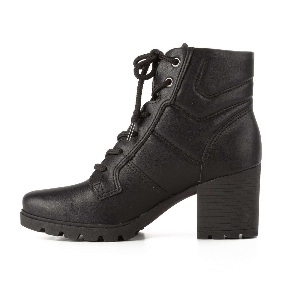 Bota Feminina Dakota Coturno Salto Bloco Preto 2