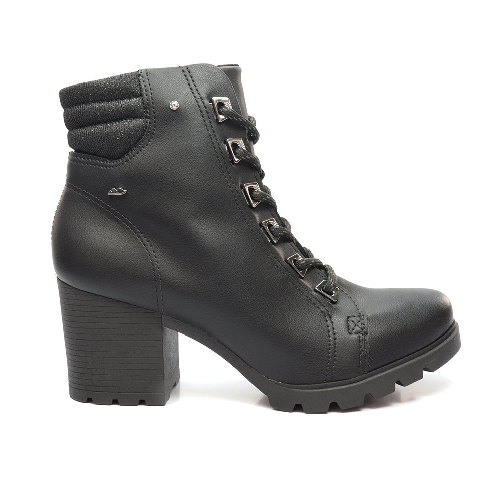 Bota Feminina Dakota Coturno Salto Bloco Tratorado Preto 1