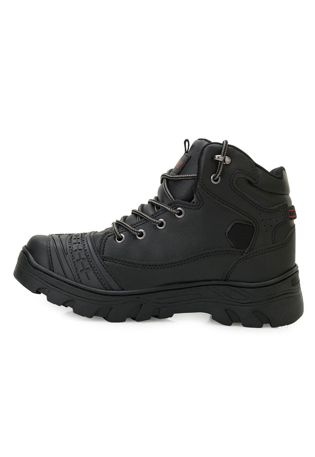 Bota Masculina Wonder 1061 Motoqueiro Preto 2