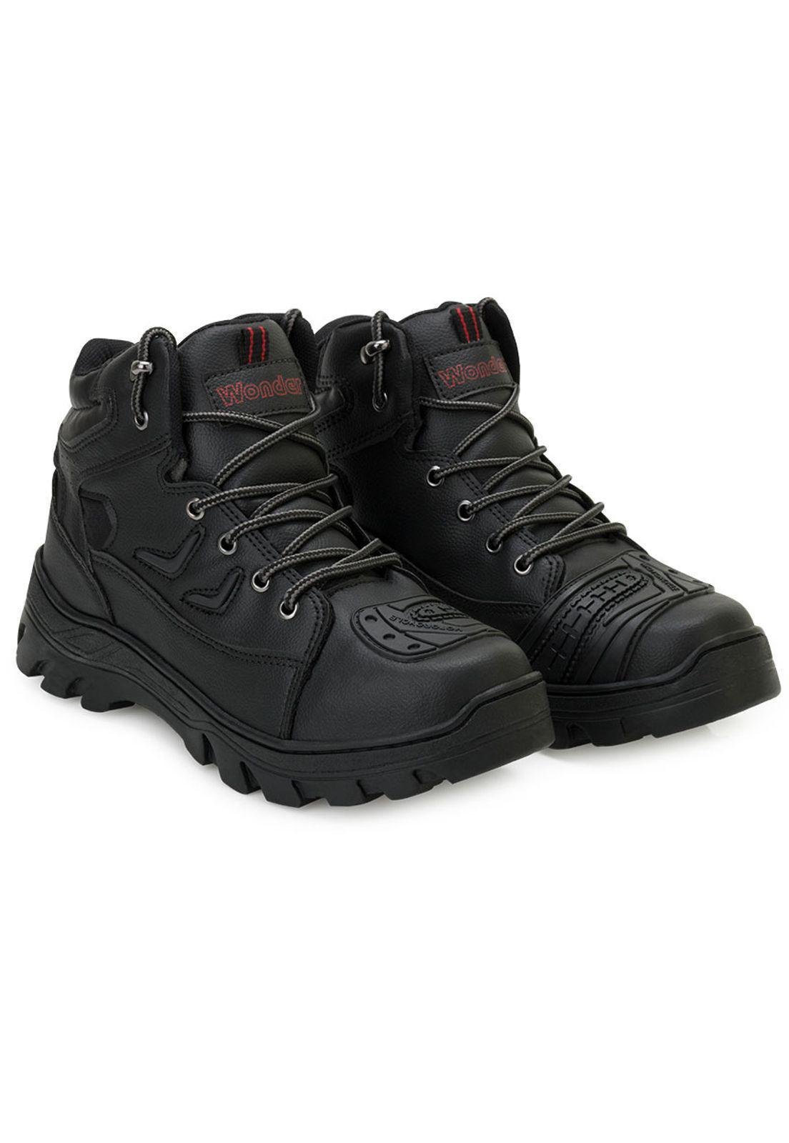Bota Masculina Wonder 1061 Motoqueiro Preto 3
