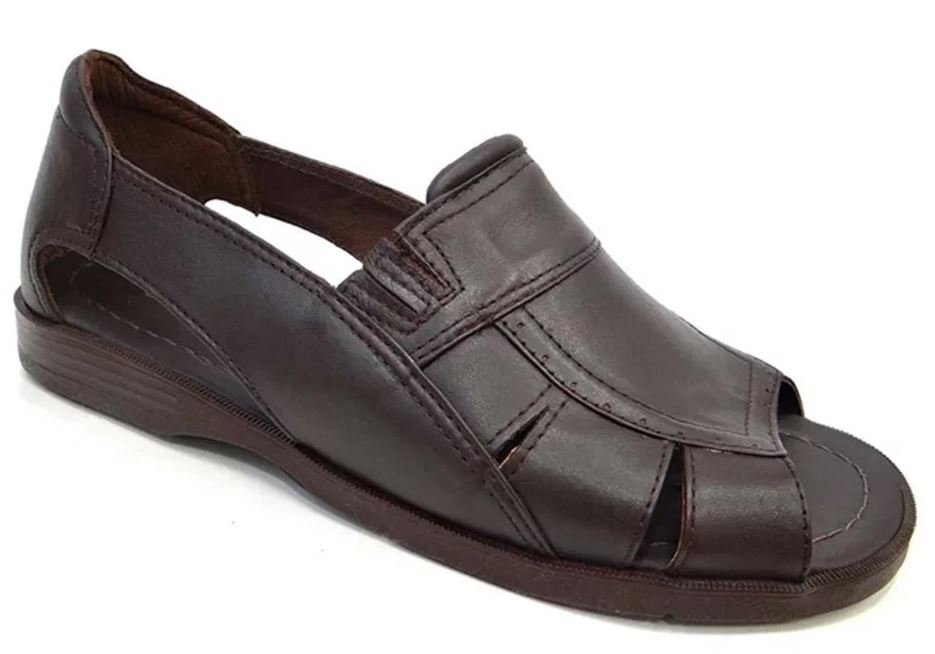 Sandália Masculina Italianinho Conforto Marrom 2