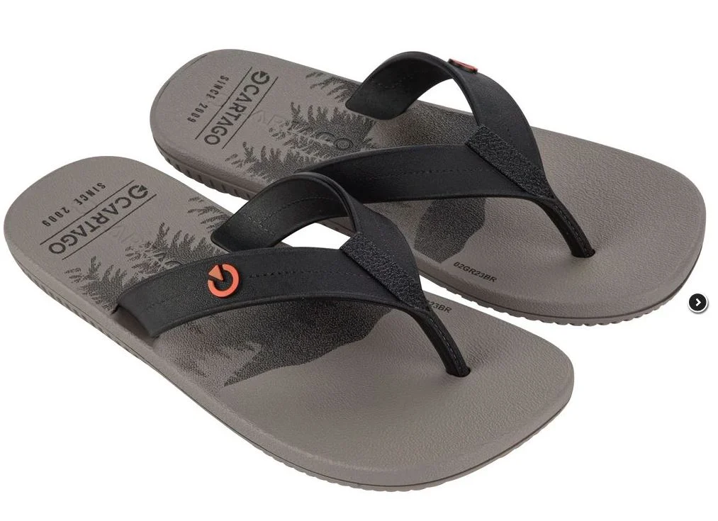 Chinelo Infantil Cartago Mini Atlanta Dedo Cinza 2