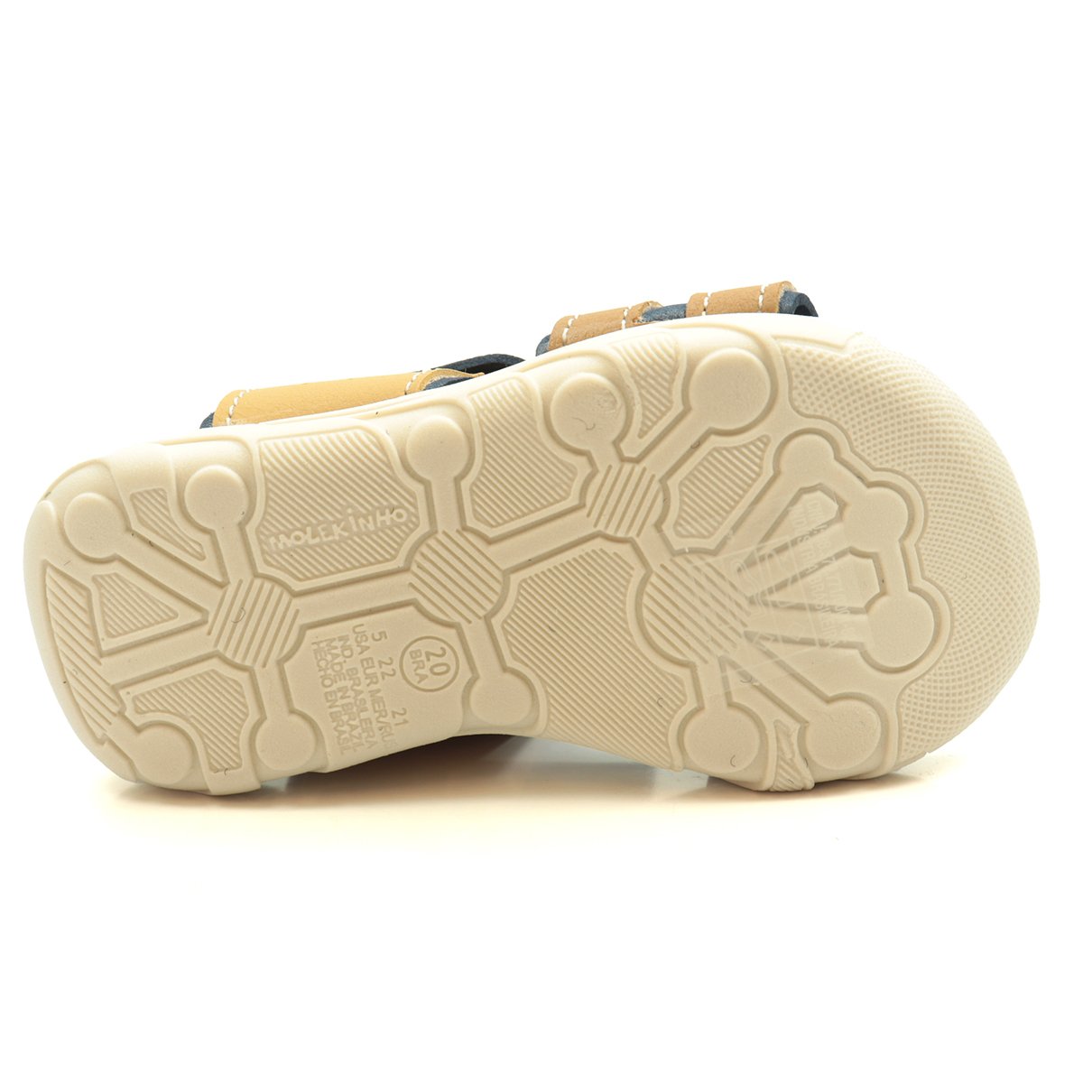 Sandália Infantil Molekinho Papete Marrom 4