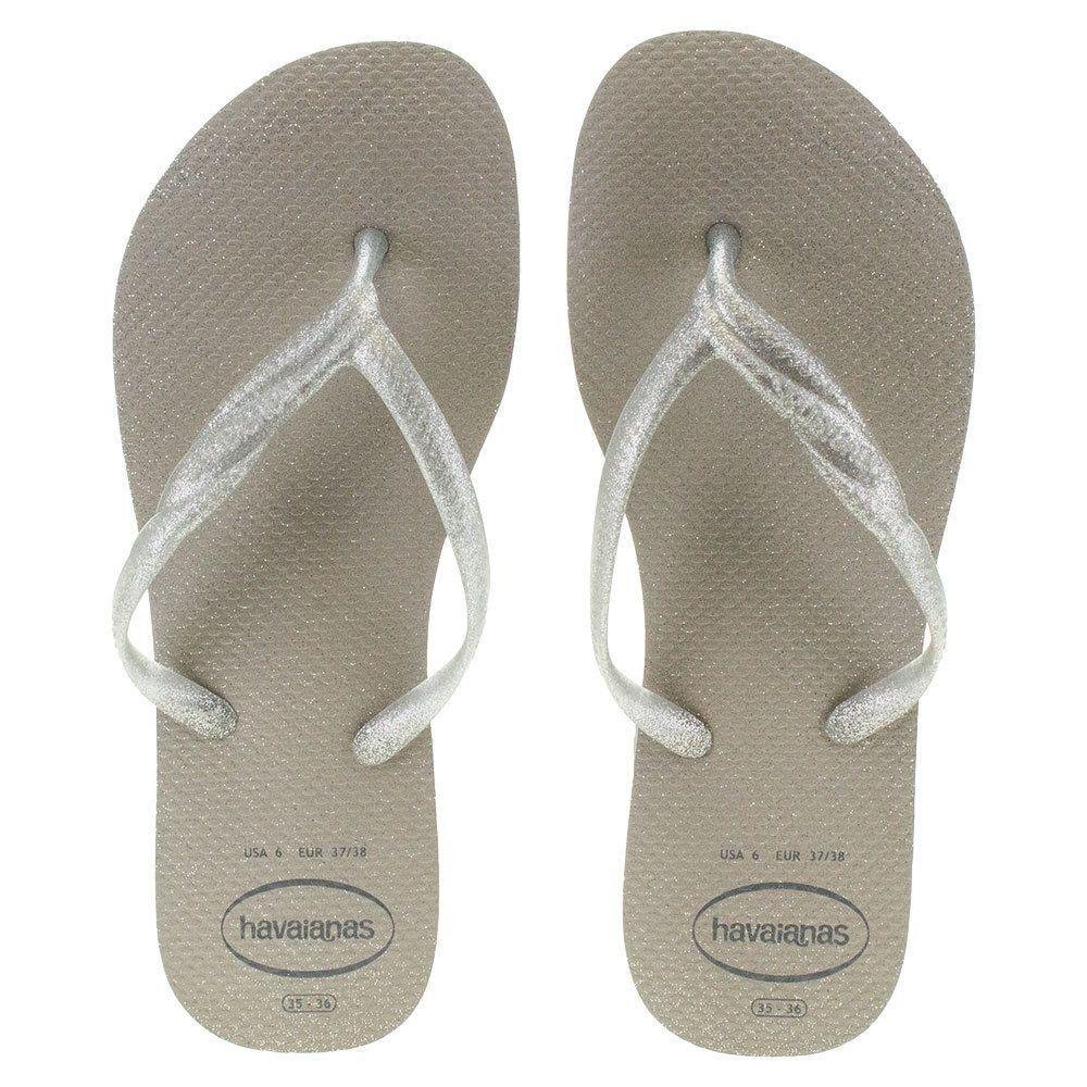 Chinelo Feminino Havaianas Fantasia Gloss Cinza 1