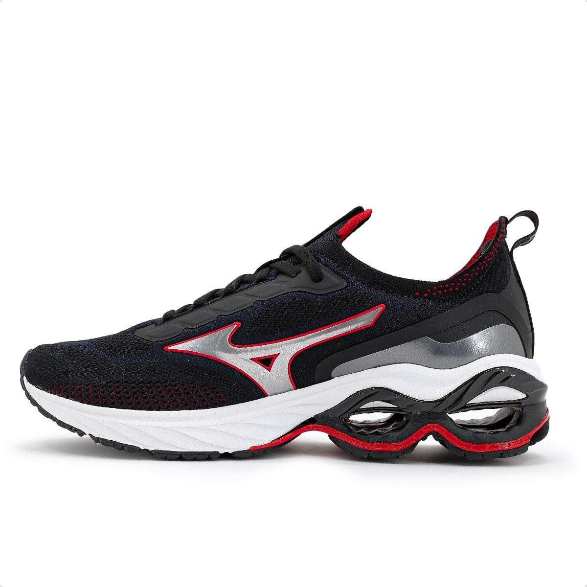 Tênis Masculino Mizuno Wave Invictus 4 Preto 2