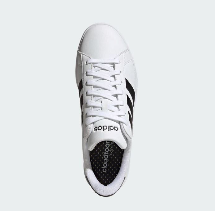 Tênis Masculino Adidas Grand Court 2.0 Branco 2