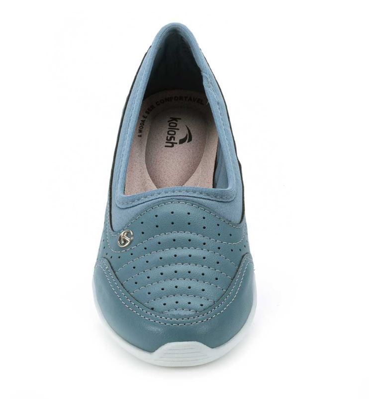 Tênis Feminino Kolosh Slip On Calce Fácil Cinza 5