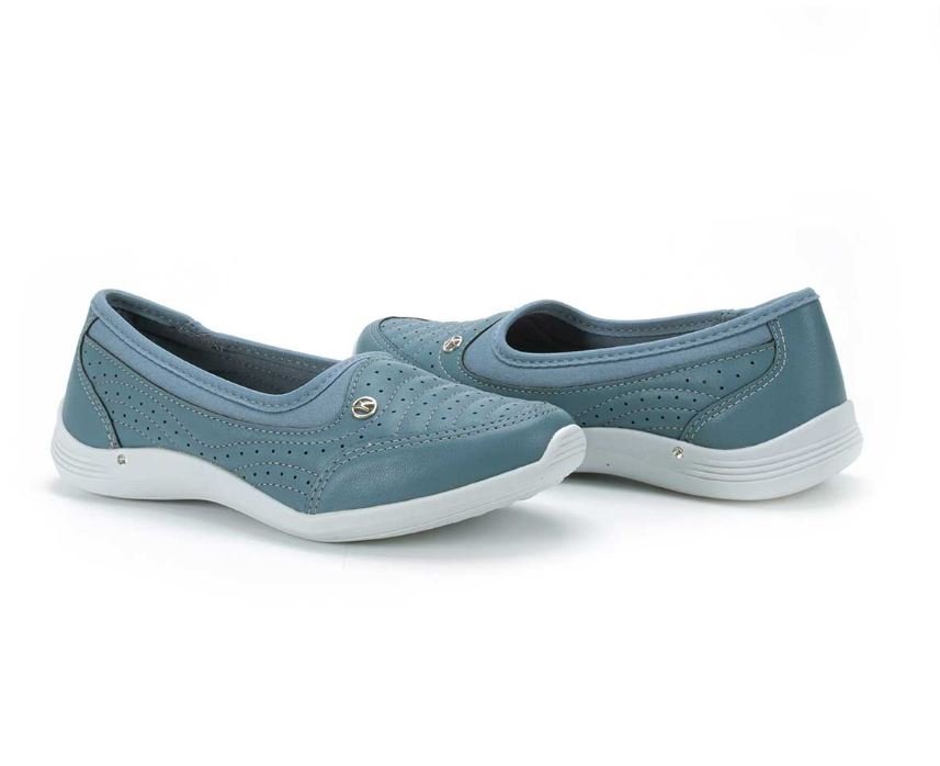 Tênis Feminino Kolosh Slip On Calce Fácil Cinza 6