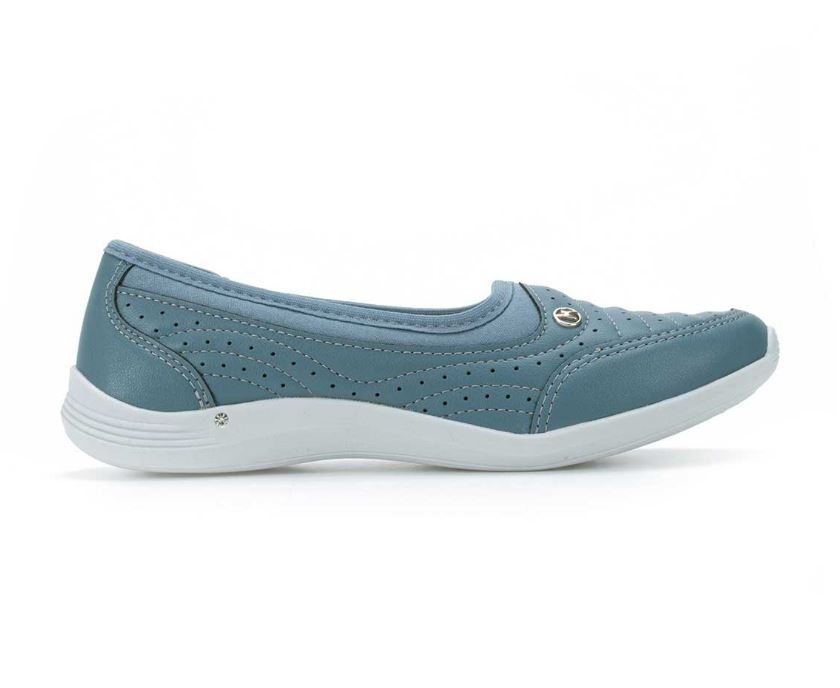 Tênis Feminino Kolosh Slip On Calce Fácil Cinza 1