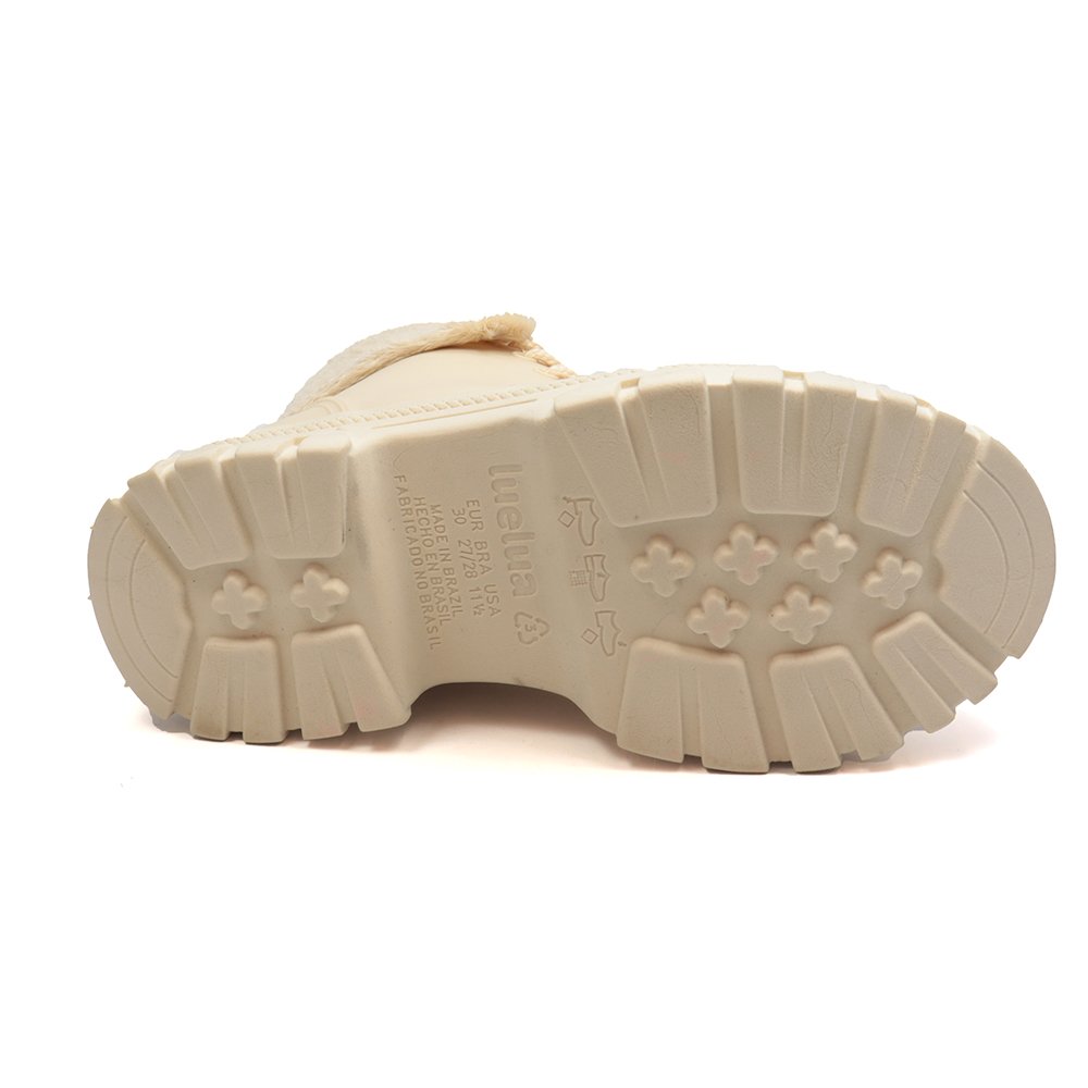 Bota Infantil Menina Luelua Coturno Com Pelo Branco 4