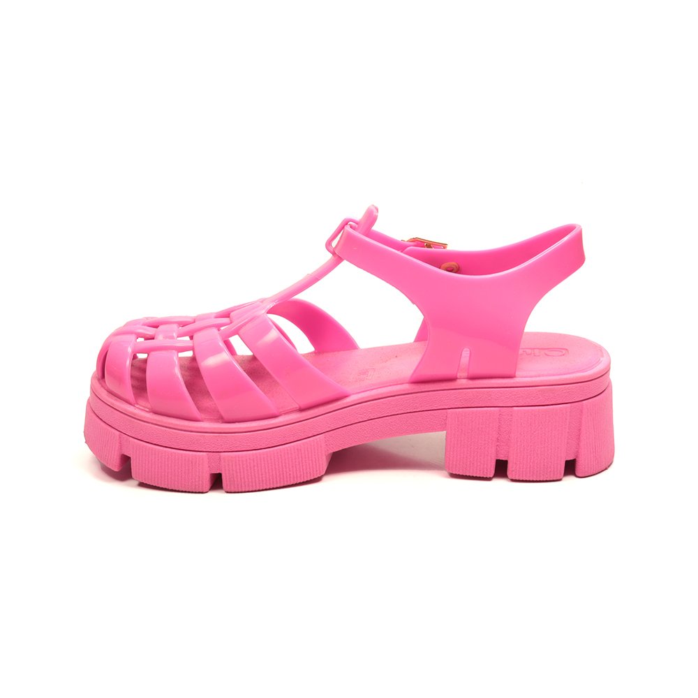 Sandália Infantil Menina Luelua Flatform Rosa 2