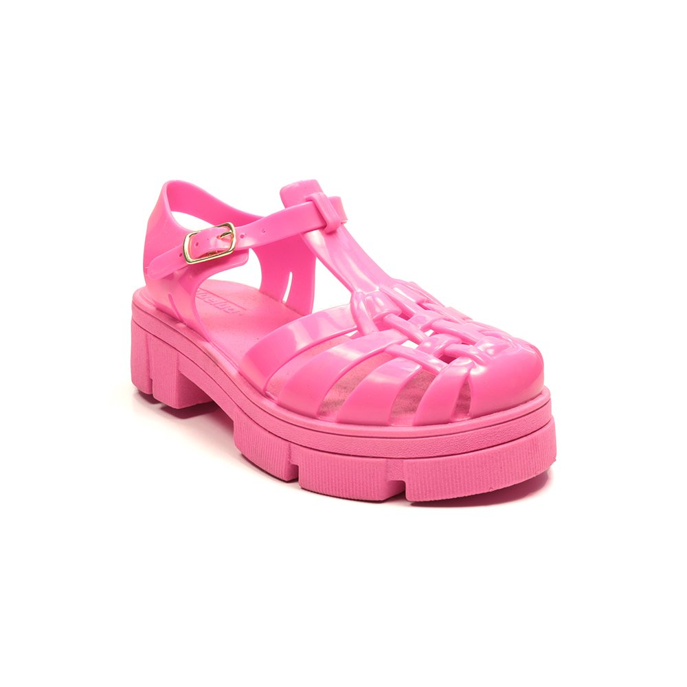 Sandália Infantil Menina Luelua Flatform Rosa 3