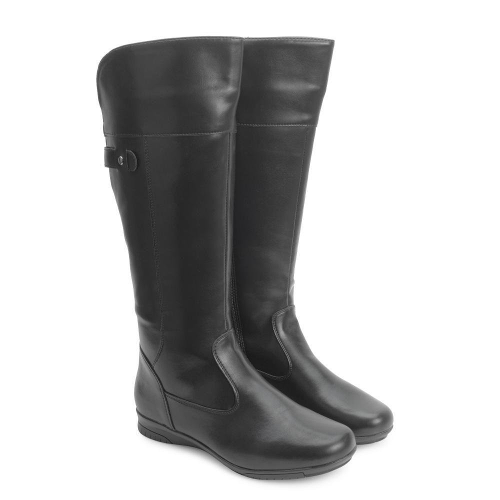 Bota Feminina Mooncity Cano Alto Preto 5