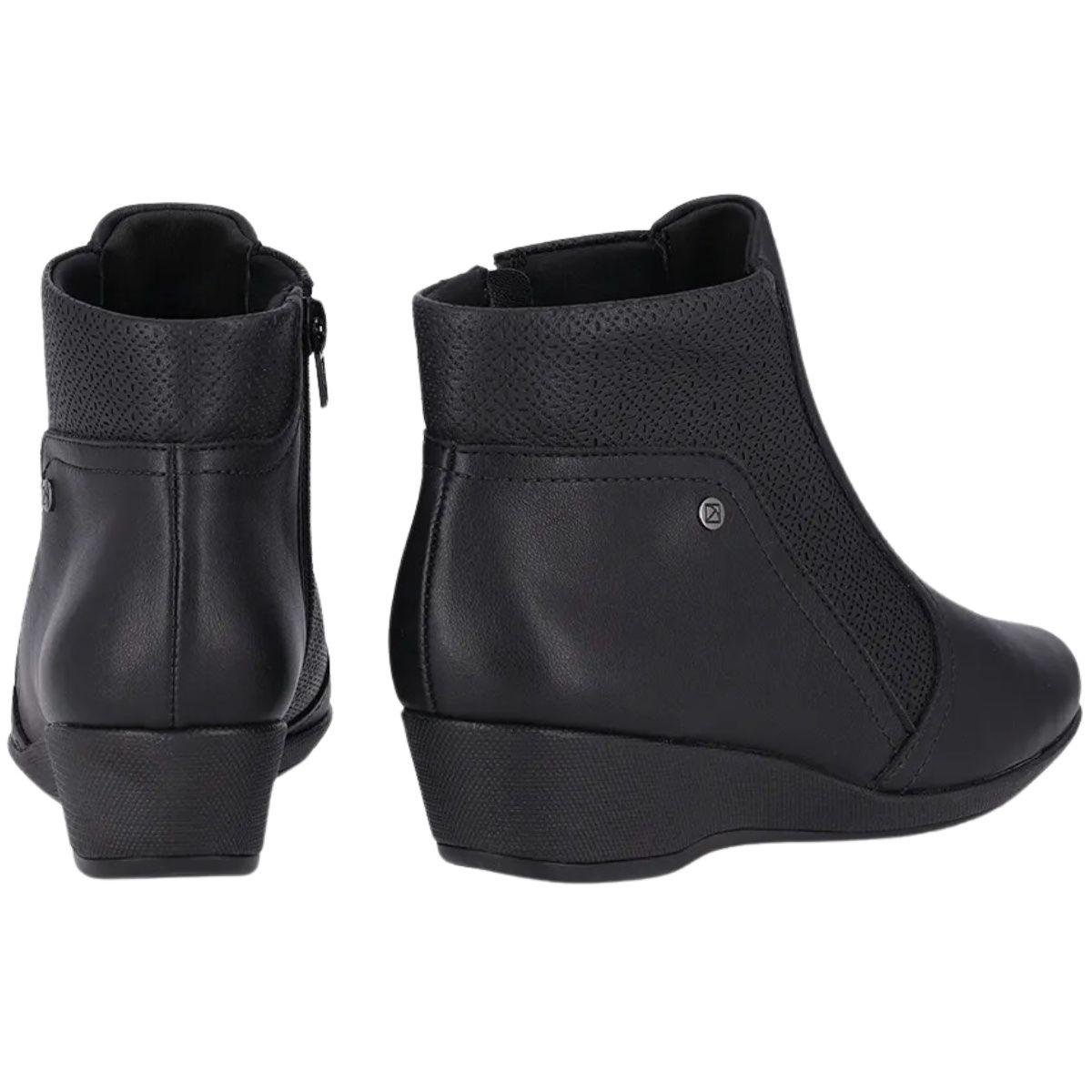 Bota Feminina Piccadilly Anabela Cano Baixo Preto 4