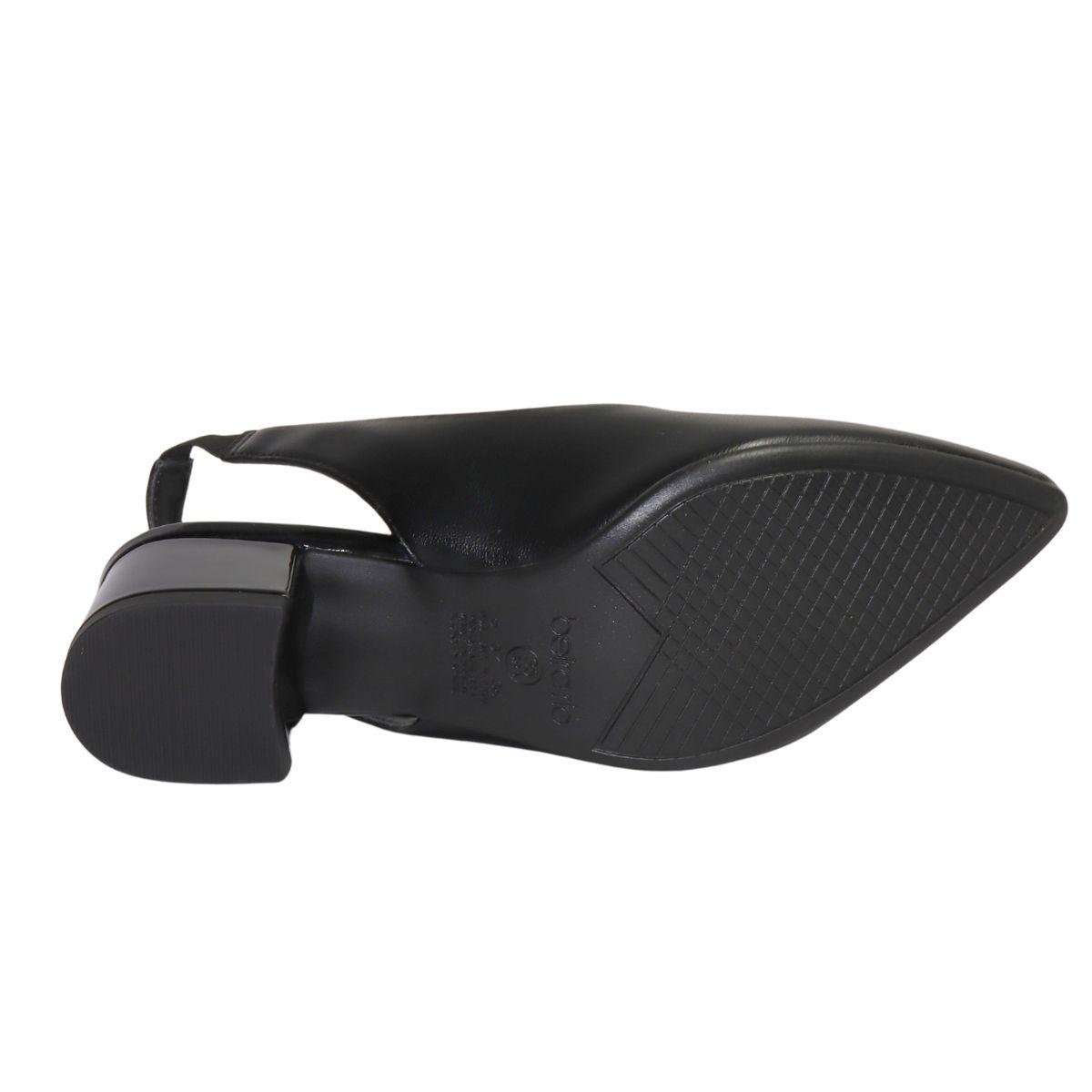 Sapato Feminino Beira Rio Scarpin Bico Fino Preto 5