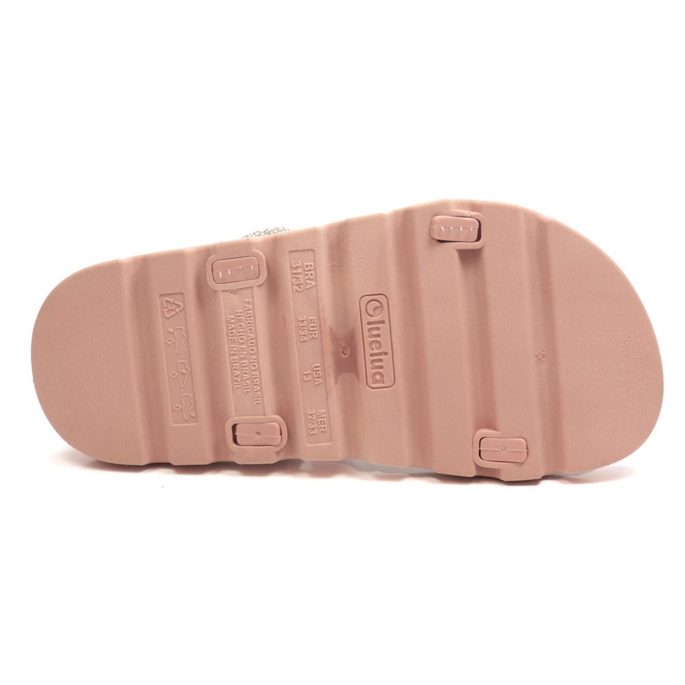 Sandália Infantil Menina Luelua Papete com Brilhos Rosa 4