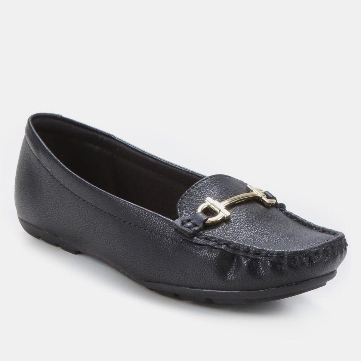 Sapato Feminino Modare Mocassim Liso Preto 2