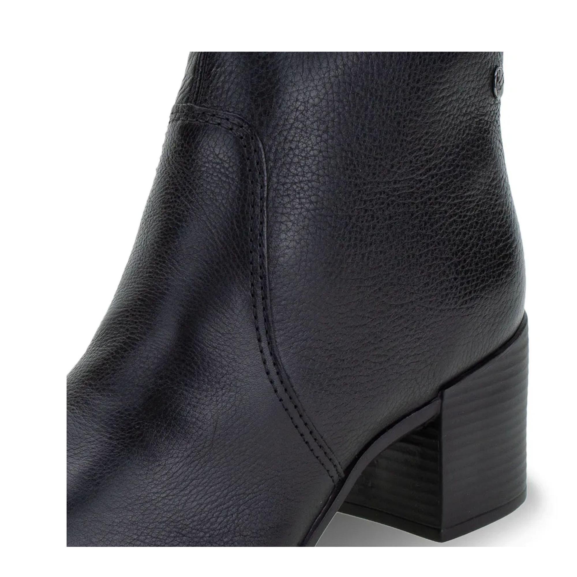 Bota Feminina Bottero Cano Baixo Salto Blocado Preto 4