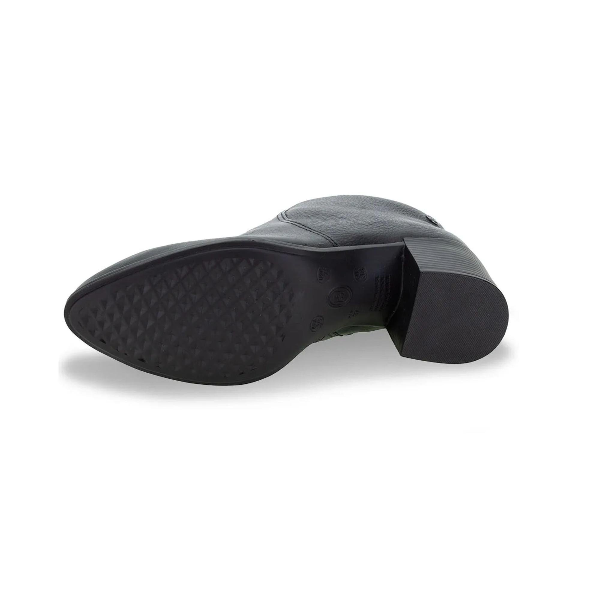 Bota Feminina Bottero Cano Baixo Salto Blocado Preto 6