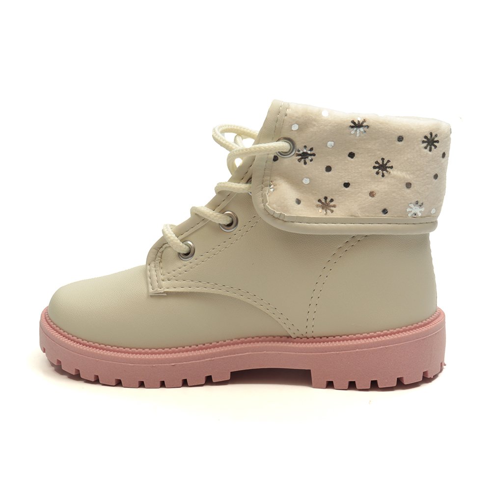 Bota Infantil Menina Molekinha Coturno Branco 2