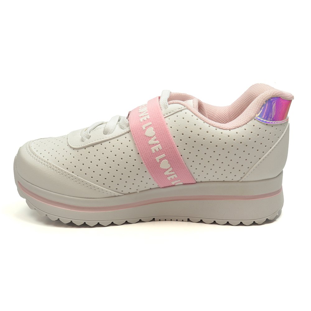Tênis Infantil Menina Club Happy Love Branco 2