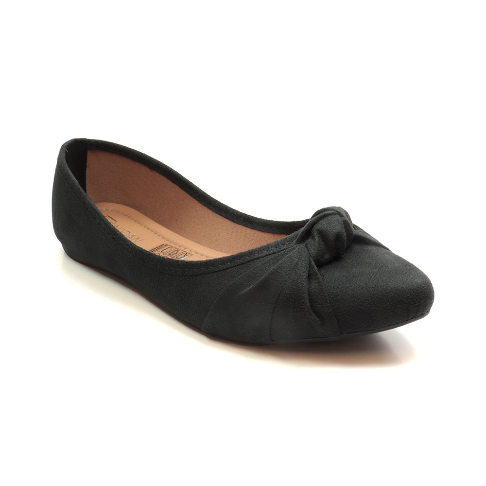 Sapatilha Feminina Addan Bico Fino Laço Preto 3